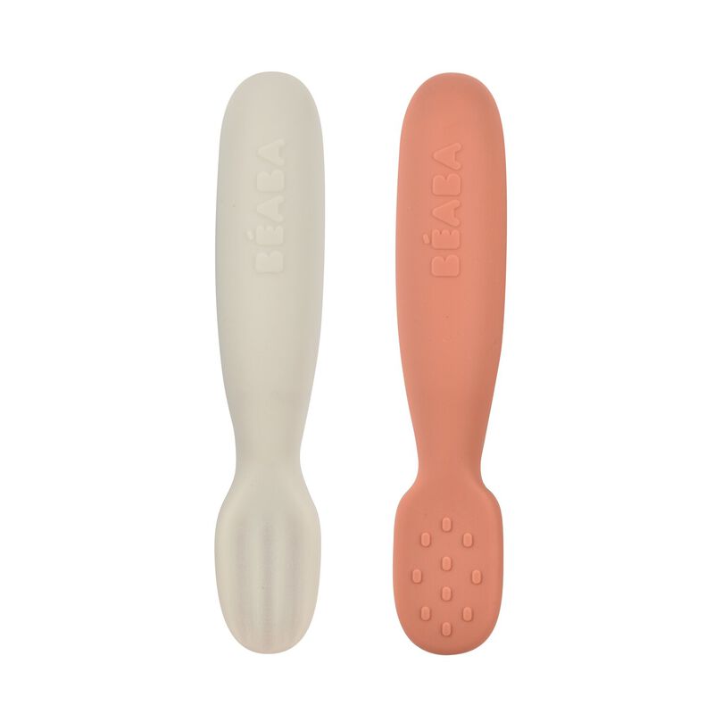 PRECUCHARAS SILICONA 2 UNDS TERRACOTA/GRIS