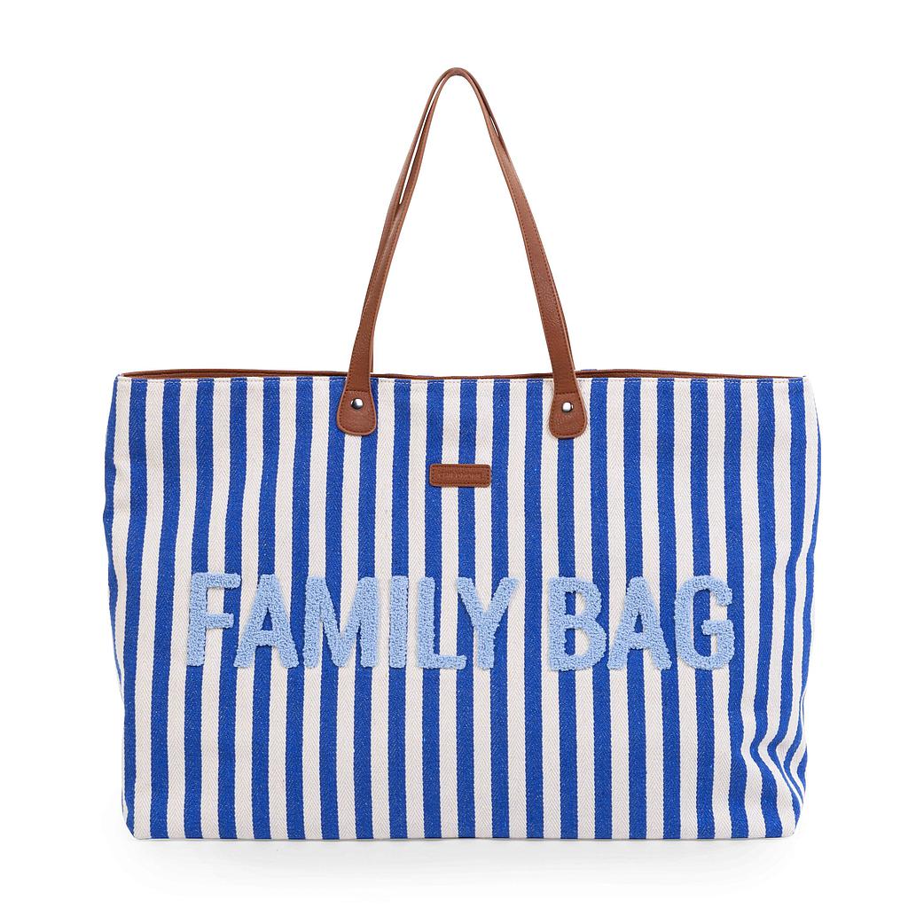 BOLSO FAMILY BAG RAYAS AZUL