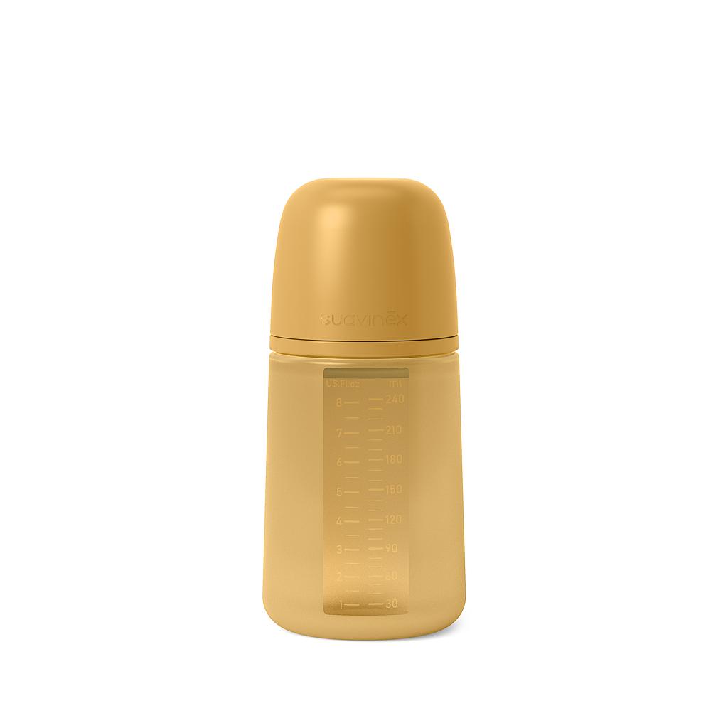 BIBERON SILICONA 240ML FISIOLOGICA SX PRO FM MOSTAZA I3 +3M