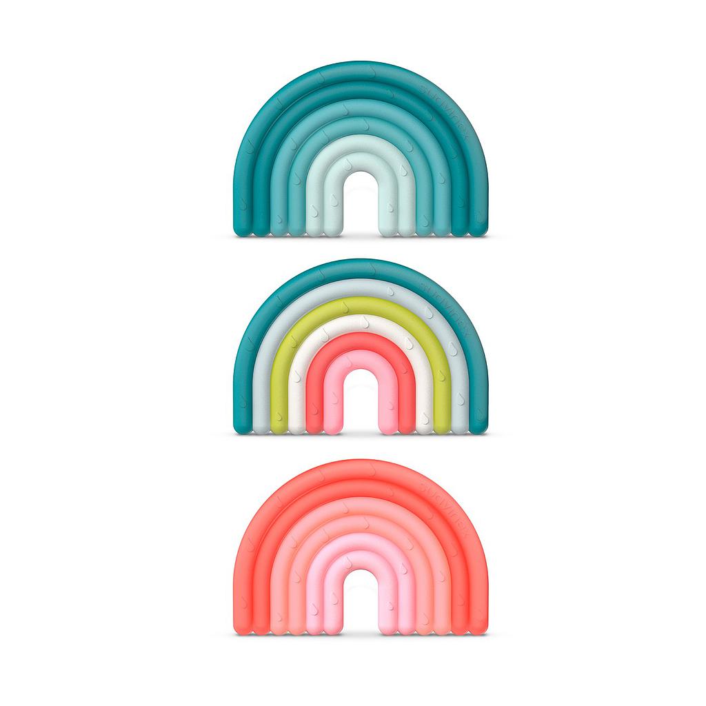 MORDEDOR PREMIUM SILICONA ETAPA 1 ARCOIRIS