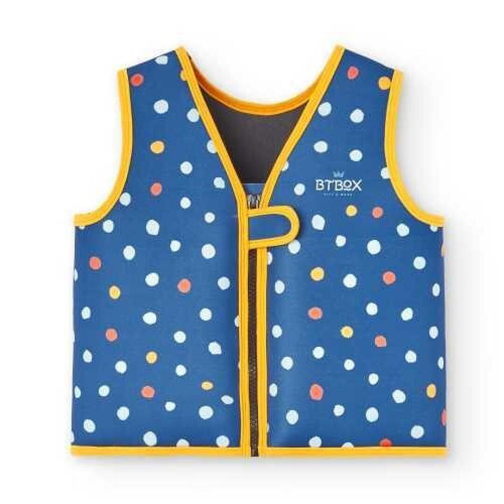 CHALECO FLOTADOR SUMMER 2024 LUNARES NAVY 19-30 KG-TALLA M SUMMER 2024