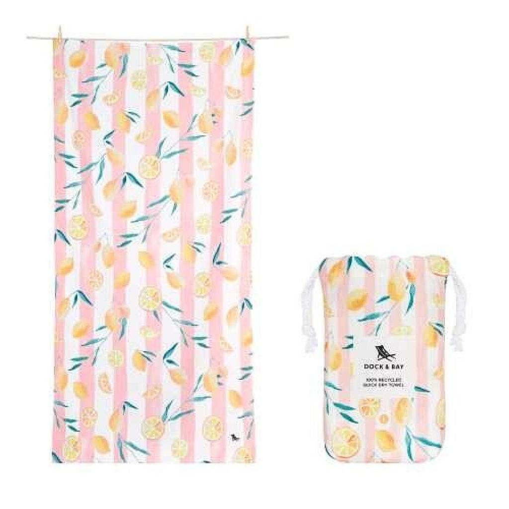TOALLA DOCK&amp;BAY KIDS LEMONS 160X90