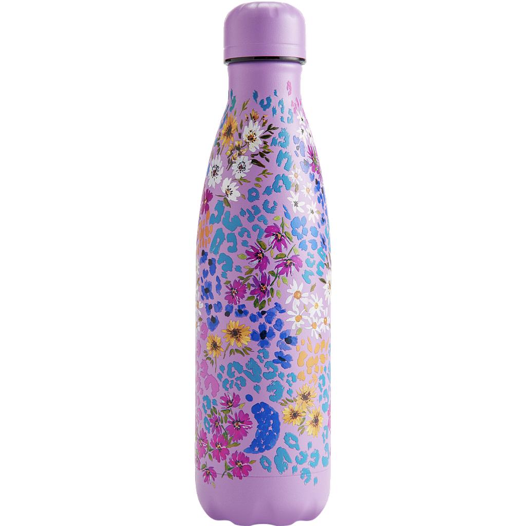 BOTELLA CHILLY'S 500ML LEOPARD BLOSSOM