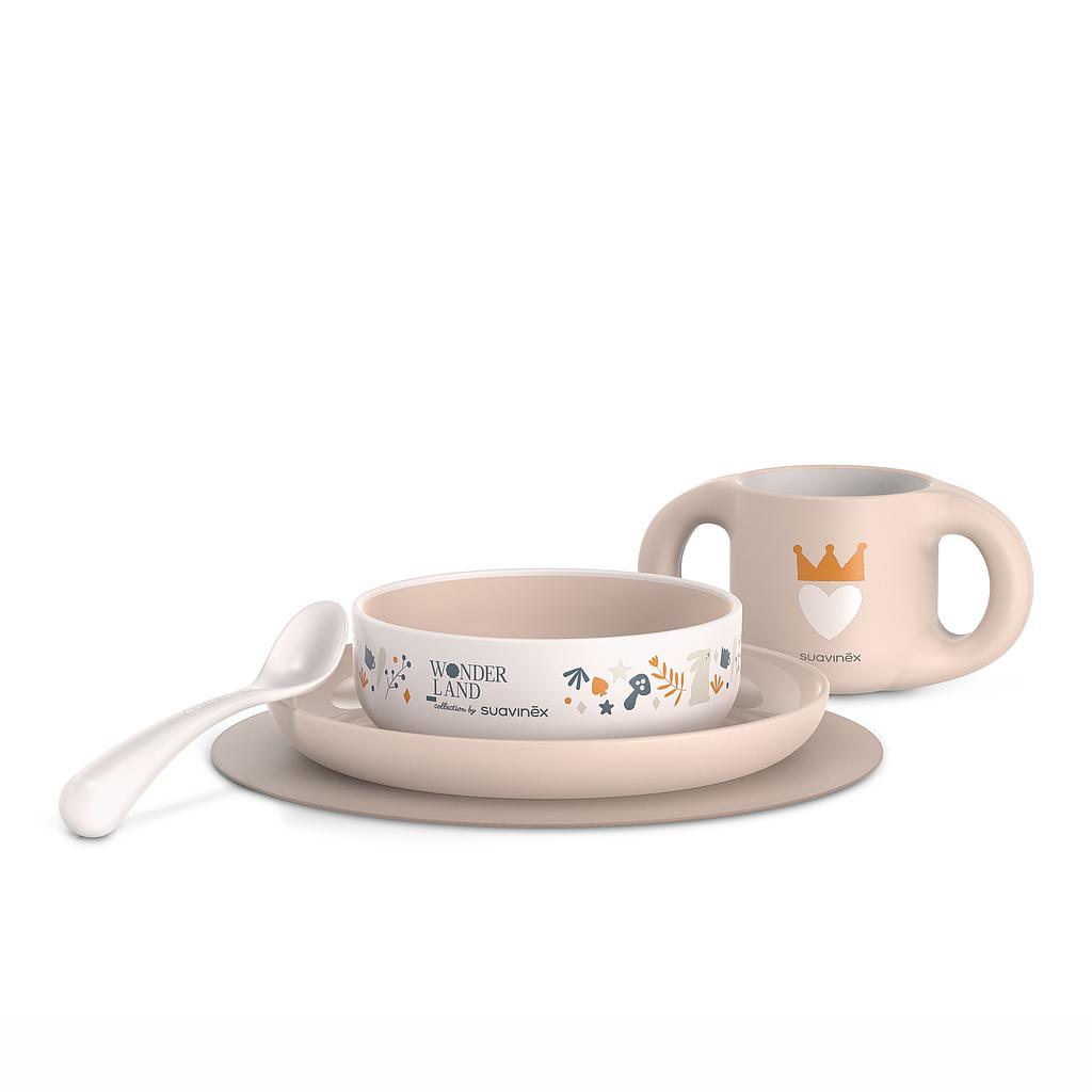 VAJILLA INFANTIL +6M WONDERLAND LIBERTY ROSA