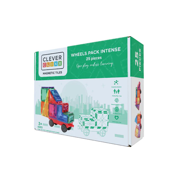 CLEVERCLIXX PACK WHEELS COLORES VIVOS 25 piezas