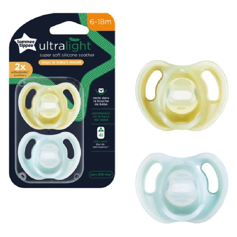 CHUPETE ULTRA LIGHT 6-18M 2 UNDS