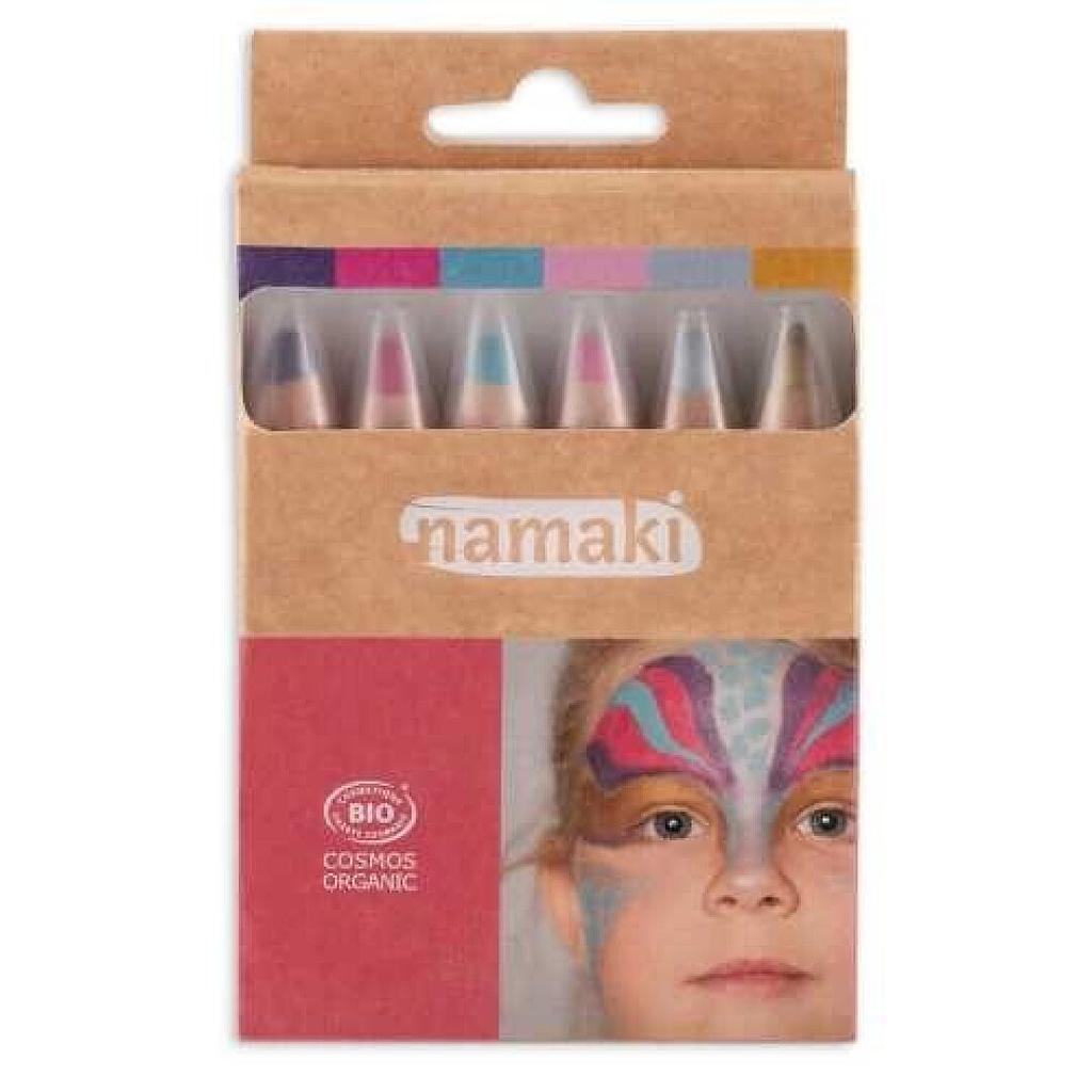 SET 6 LAPICES MAQUILLAJE NAMAKI-MUNDO ENCANTADO