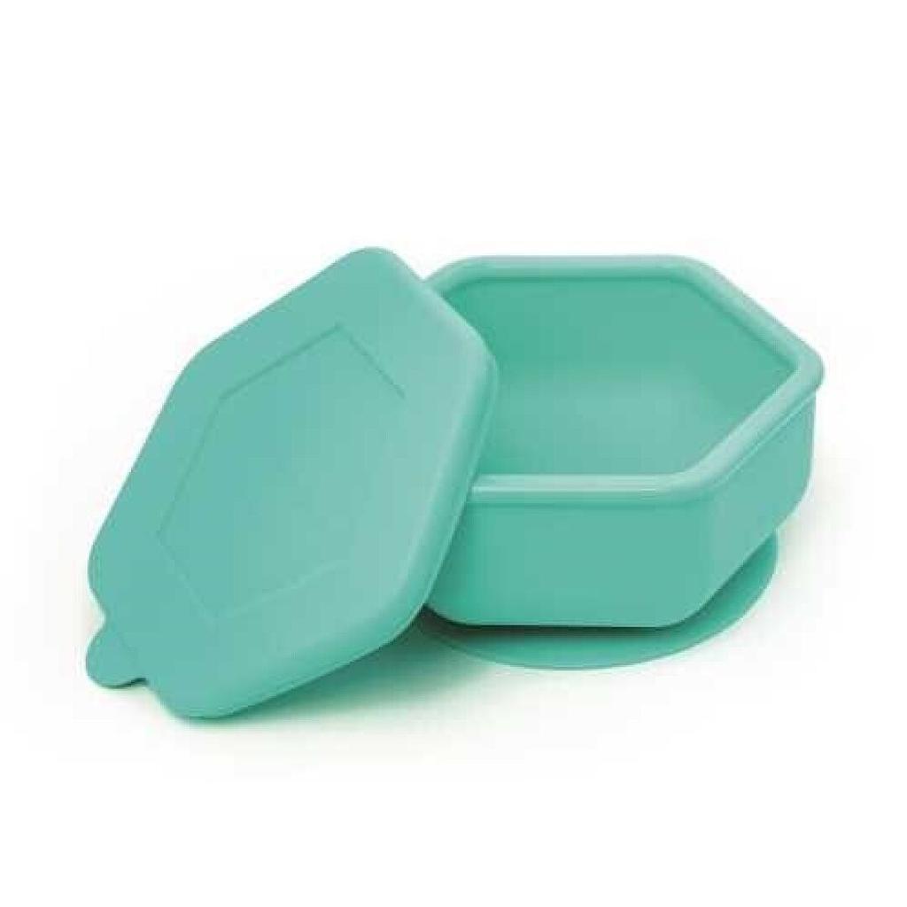 BOL SILICONA CON SUCCION Y TAPA MENTA