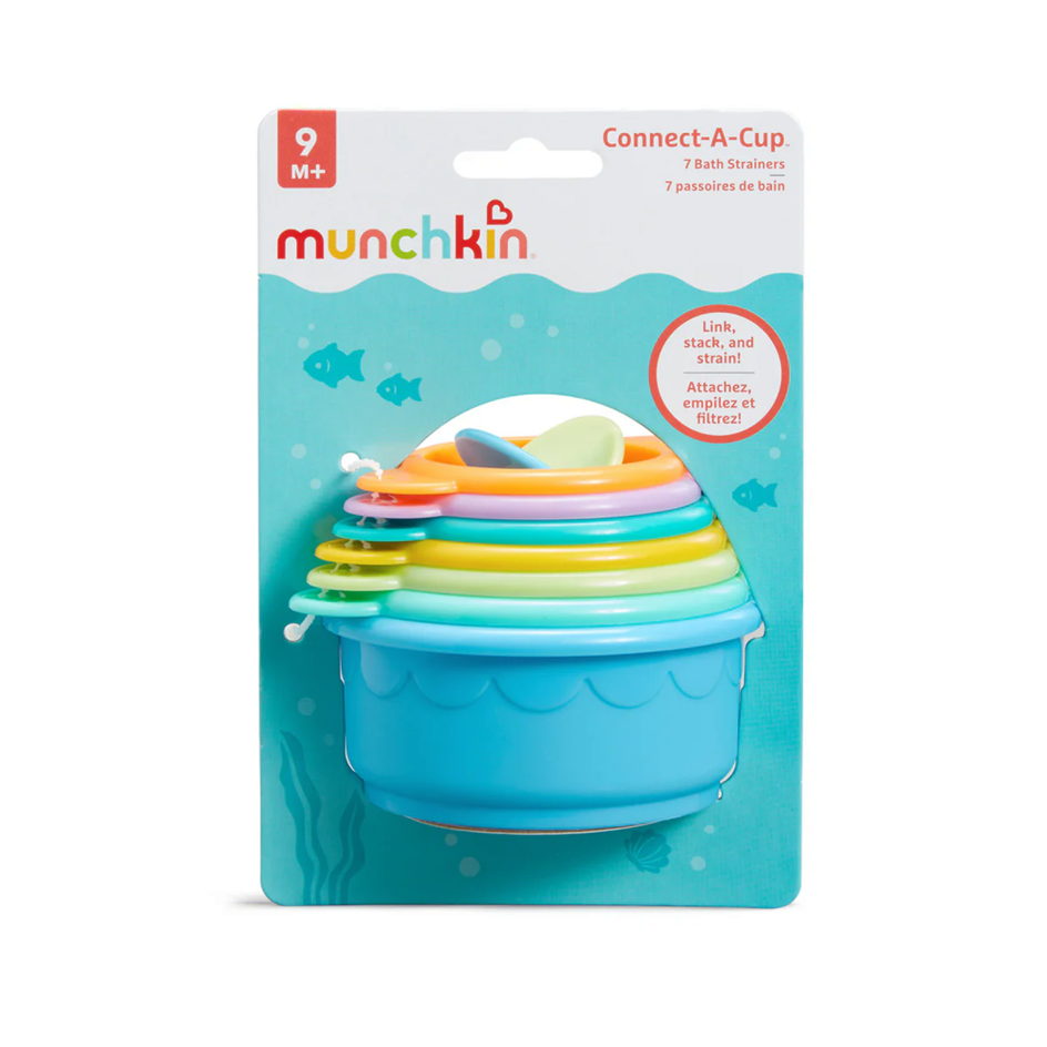 MUNCHKIN 7 Vasos que conectan, apilables y con molino para coordinación mano-vista
