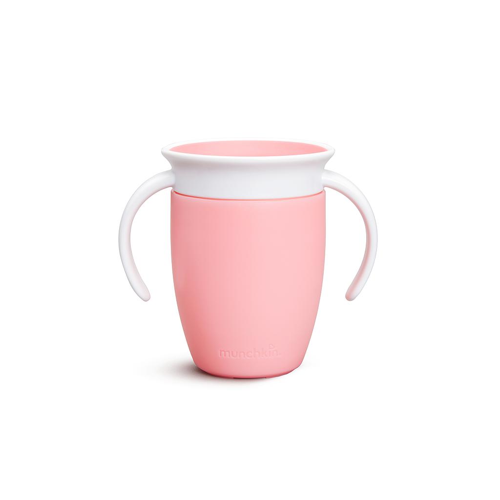 MUNCHKIN Miracle 360º - Taza antigoteo  con asas 200ml rosa