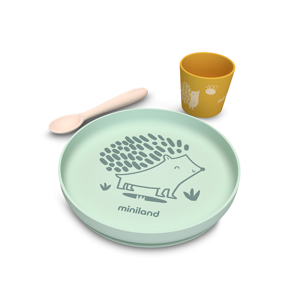 VAJILLA SILICONA MEAL SET FOREST