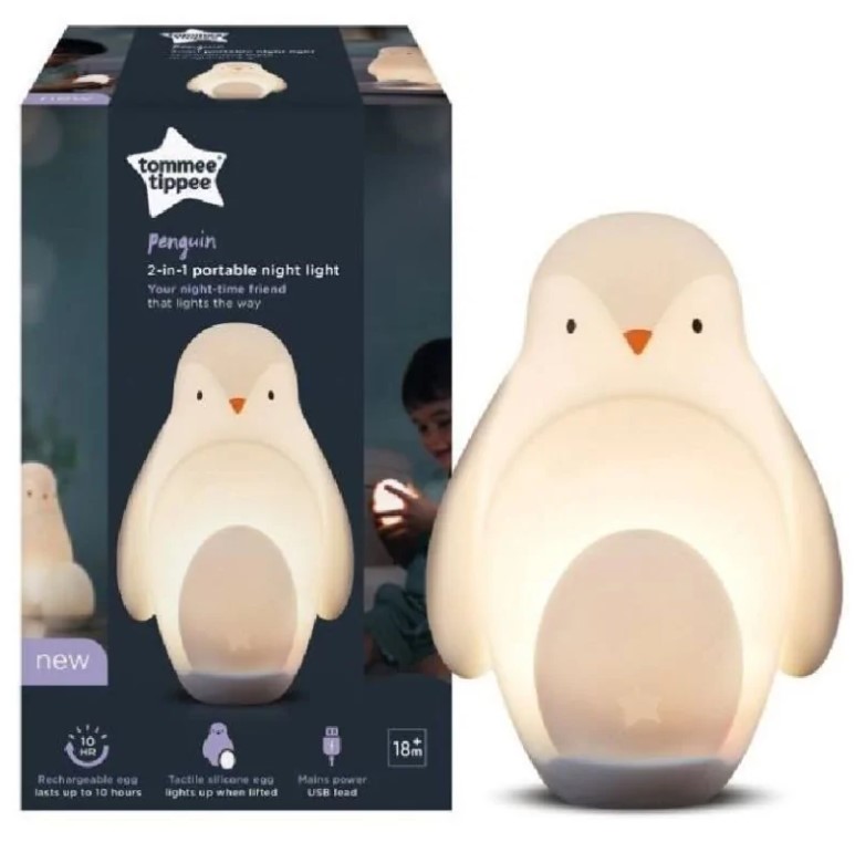 LUZ NOCTURNA PINGUINO 2 EN 1