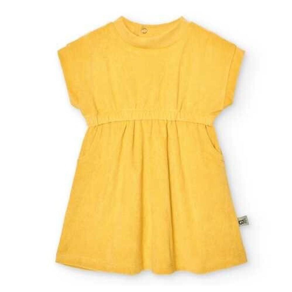 VESTIDO BTBOX RIZO MOSTAZA 4-5 AÑOS