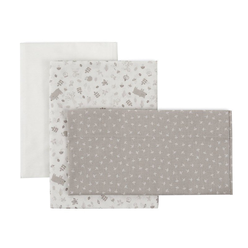 SABANA CUNA 3 PCS (CUNA 60) 100X165 CM ABETE BEIGE