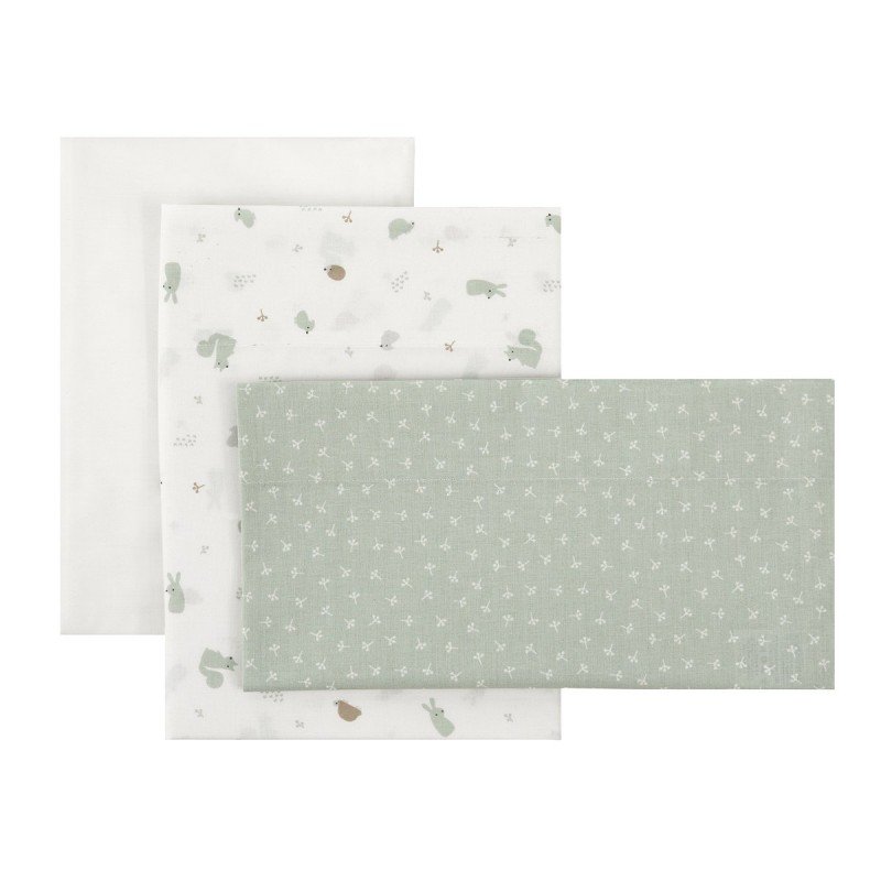 SABANA CUNA 3 PCS (CUNA 60) 100X165 CM ARDI VERDE
