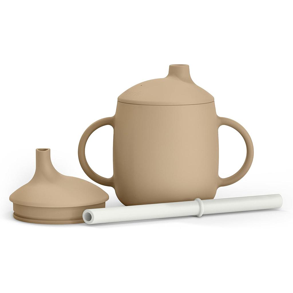 TAZA SILICONA EVOLUTIVA 3 EN 1 BEIG