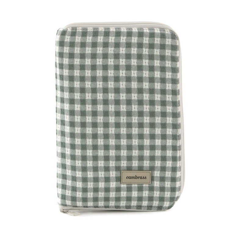 PORTADOCUMENTOS VICHY VERDE 3x19x27 CM