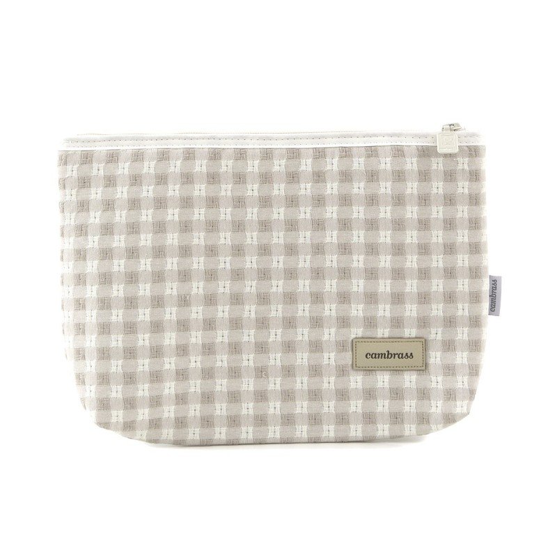 BOLSA ASEO VICKY BEIGE 6x28x20 CM