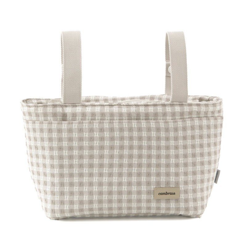 BOLSO ORGANIZADOR VICHY BEIG 13X38X20 CM