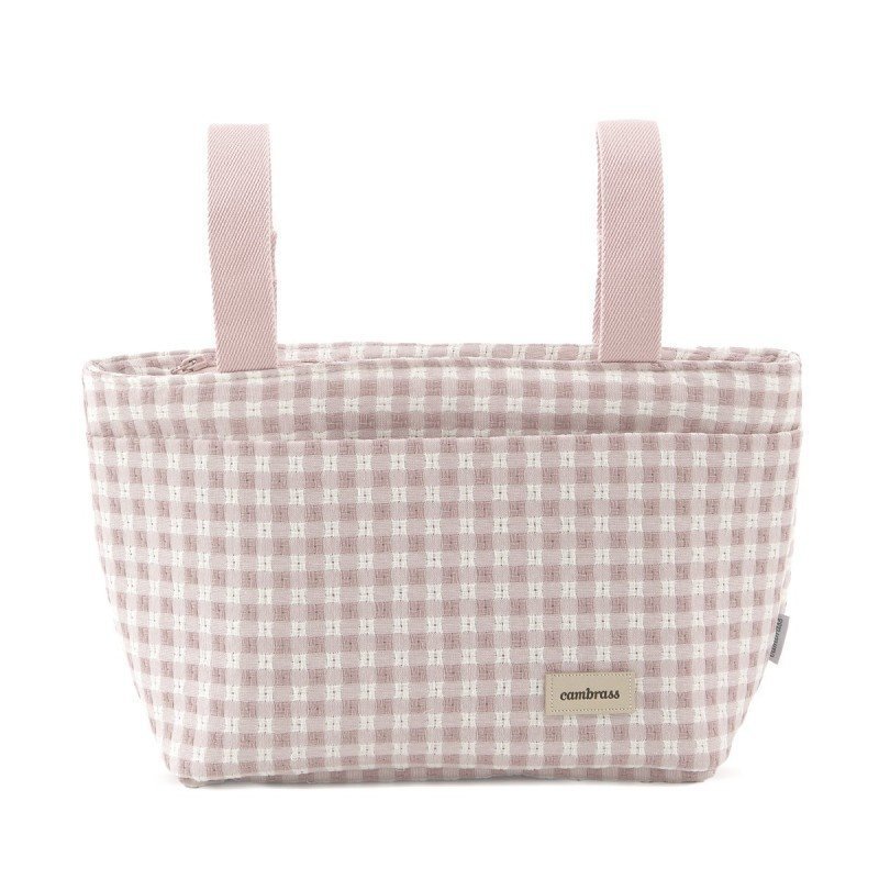 BOLSO ORGANIZADOR VICHY ROSA 13X38X20 CM