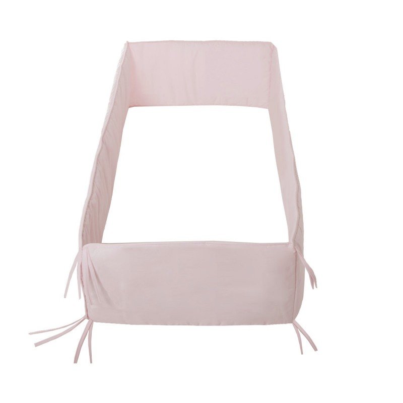 PROTECTOR DE CUNA 360 LISO ROSA EMPOLVADO 360X30CM