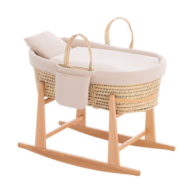 CAPAZO ACOLCHADO BEBE MIO CUCO TOPEKA TOPOS/BEIGE +PATAS NATURAL
