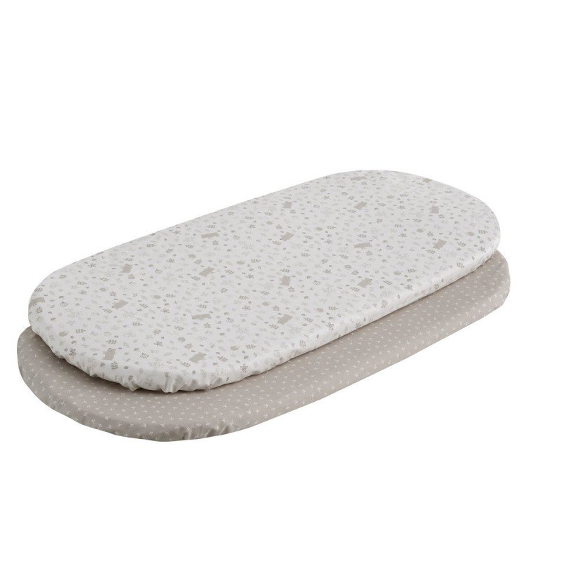 SABANA BAJERA CAPAZO PACK 2 UNDS ABETE BEIGE