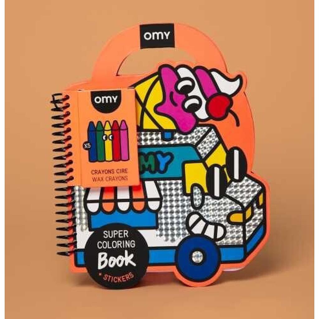 OMY LIBRO CON PINTURAS Y PEGATINAS YUMMY