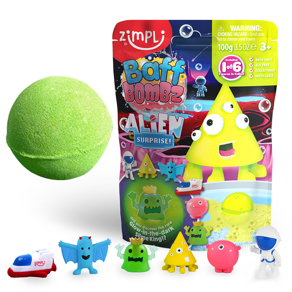 BOMBA DE BAÑO SURPRISE ALIENS 1x100gr.