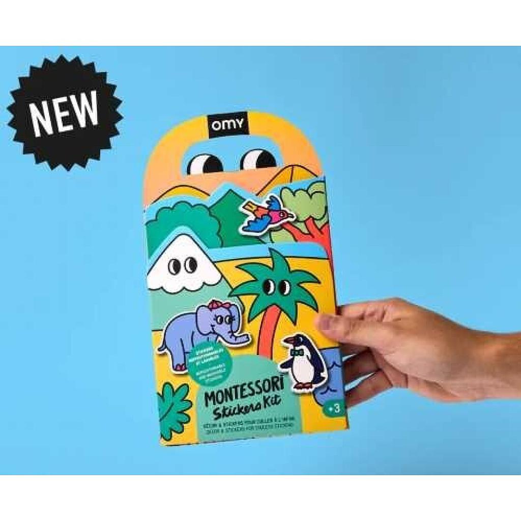 MONTESSORI ANIMALS CON PEGATINAS REUTILIZABLES