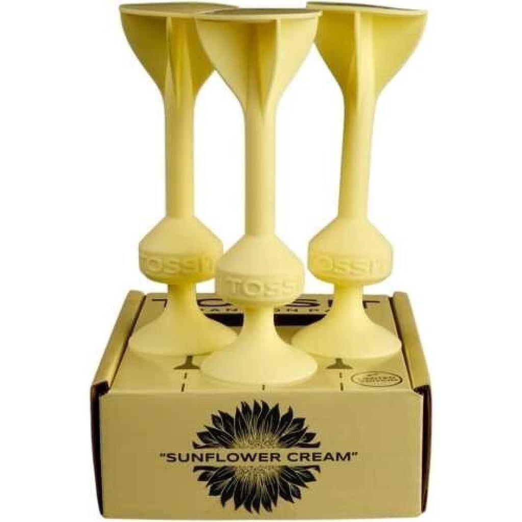 TOSSIT 3 DARDOS SILICONA SUNFLOWER CREAM