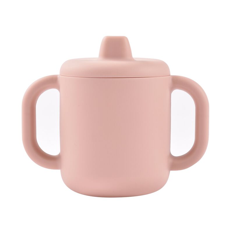 TAZA DE APRENDIZAJE SILICONA ROSA