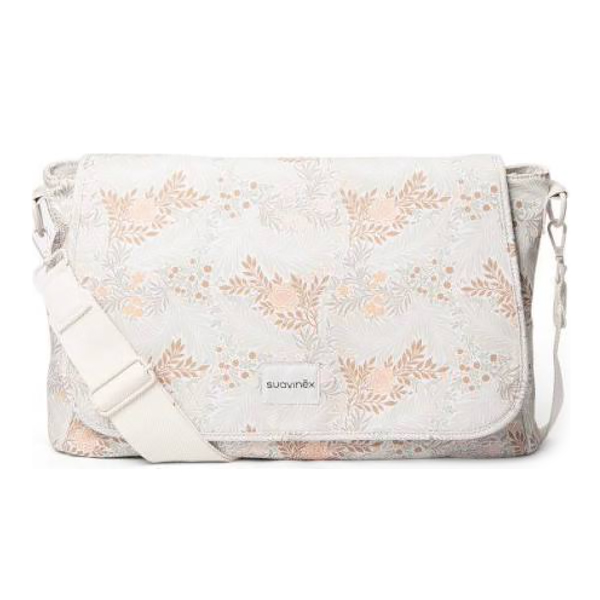 BOLSO BANDOLERA POETRY PRINT BEIGE