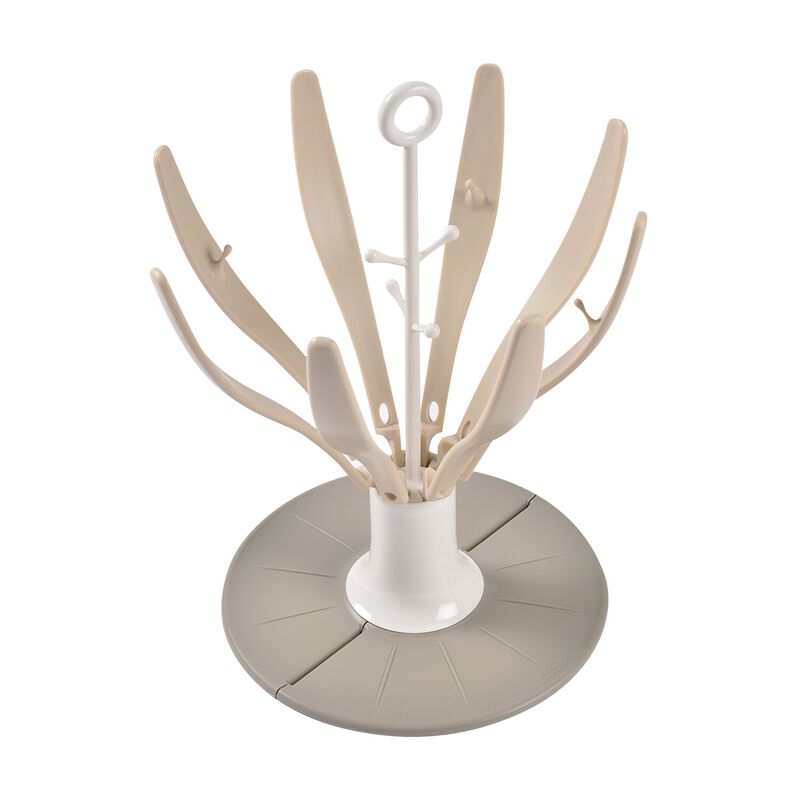 ESCURREBIBERONES PLEGABLE FLOWER BEIG
