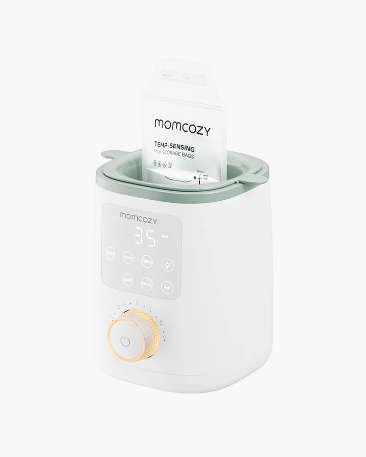 MOMCOZY CALENTADOR ANALOG.LECHE-AGUA MW002 UNICO BCO/VERDE