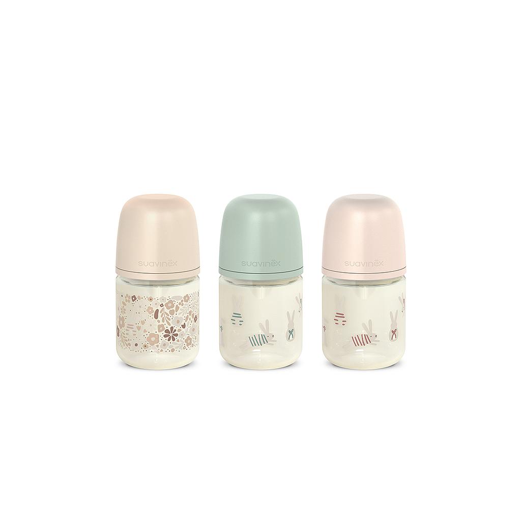 BIBERON VIDRIO BONHOMIA 2026 +0M 120ML SURTIDO