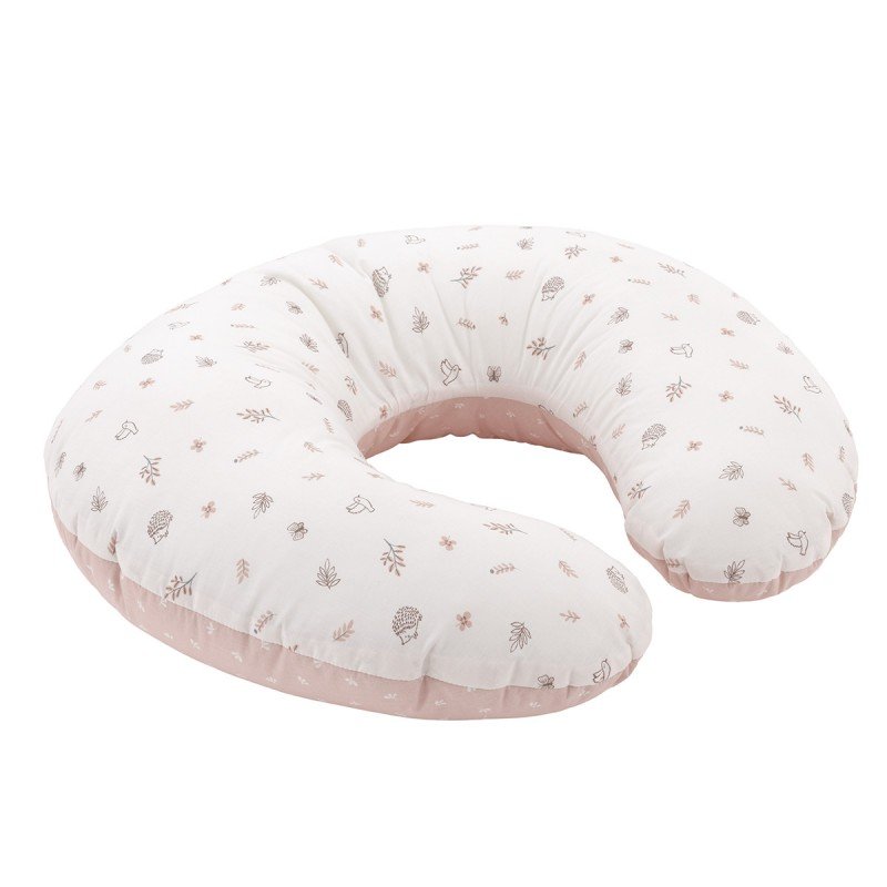 ALMOHADA DE LACTANCIA PEQ. 53X45X10CM CALMA ROSA