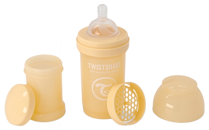 TWISTSHAKE BIBERON +0M 180ML CARAMEL BEIGE