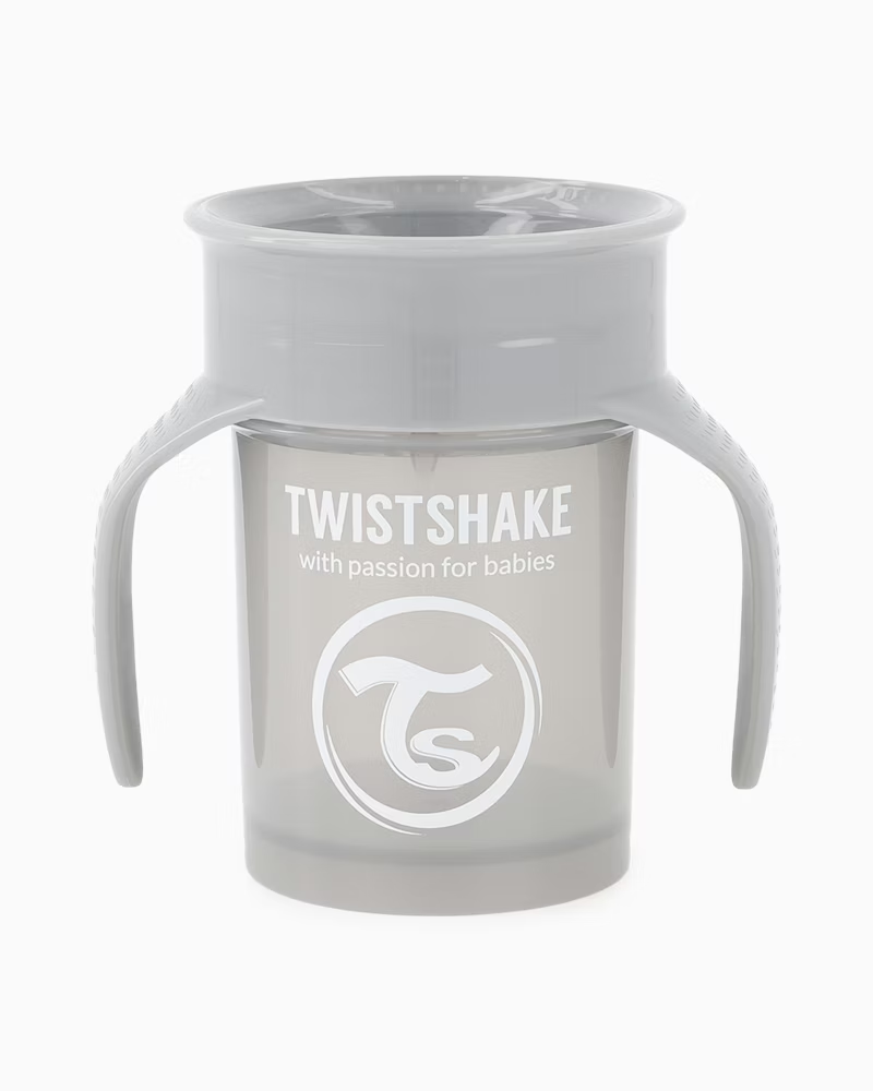 TAZA 360 C/ASAS 6M+ 230ML PASTEL GRIS