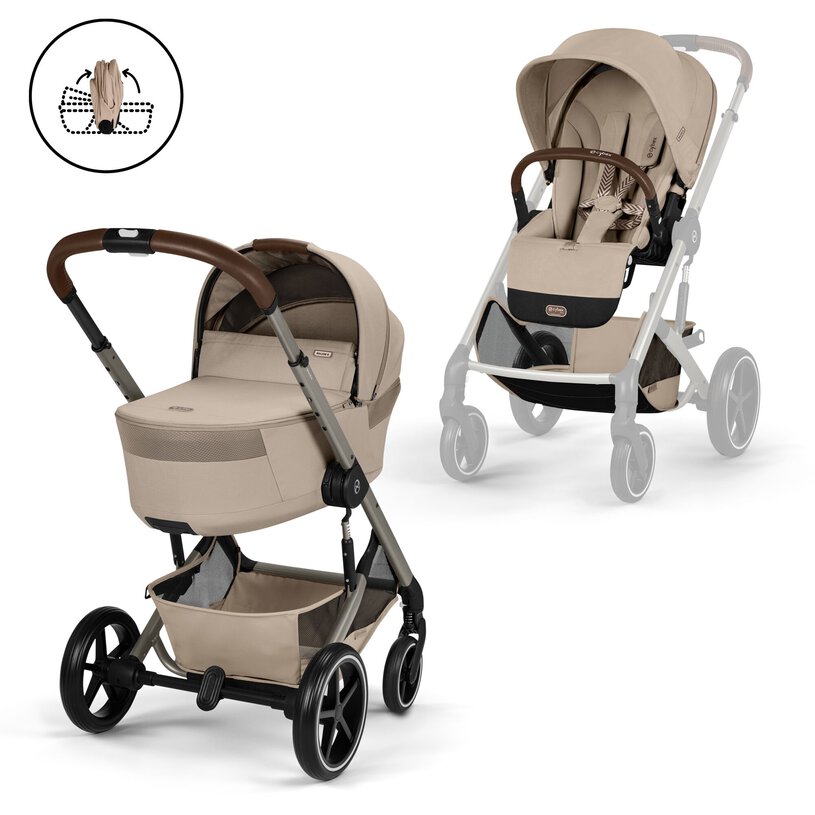 BALIOS S LUX+CAPAZO FOLD TAUPE ALMOND BEIGE