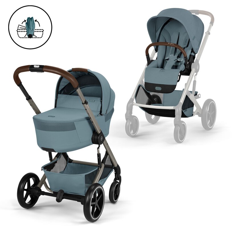 BALIOS S LUX+CAPAZO FOLD TAUPE STORMY BLUE