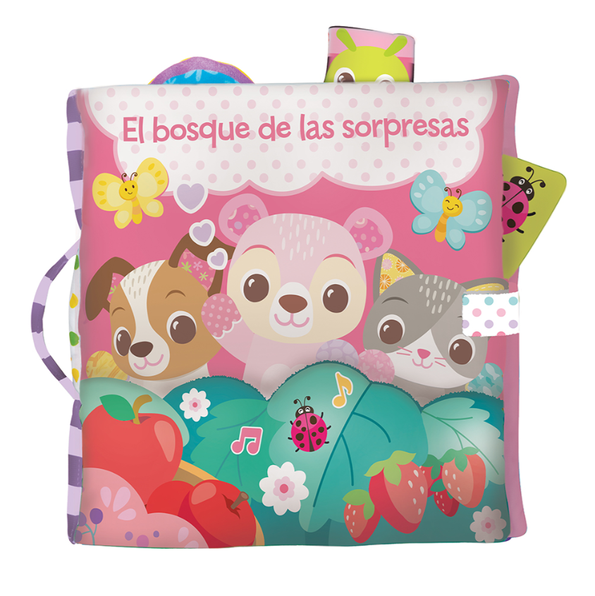 GRAN LIBRO SENSORIAL EL BOSQUE DE LAS SORPRESAS ROSA