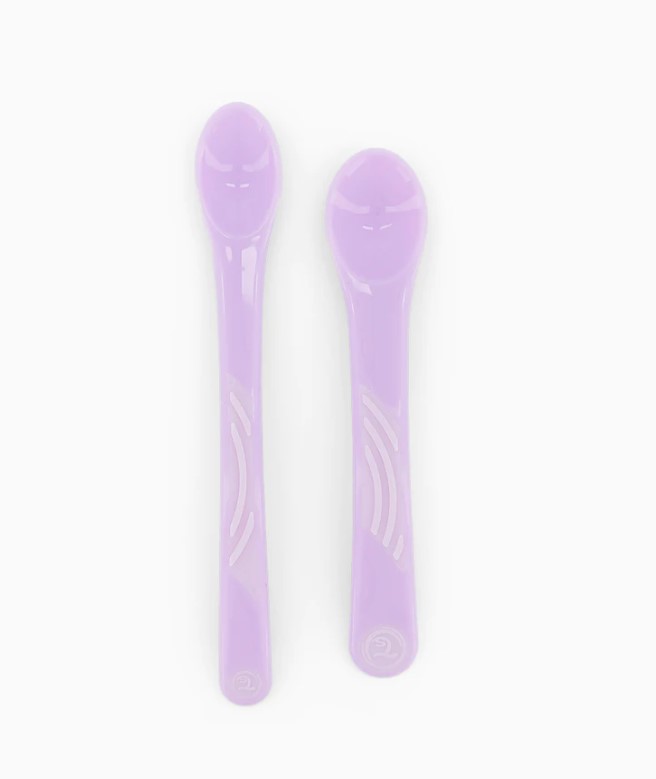 CUCHARAS RECTAS 6M+ 2UN PASTEL MORADO
