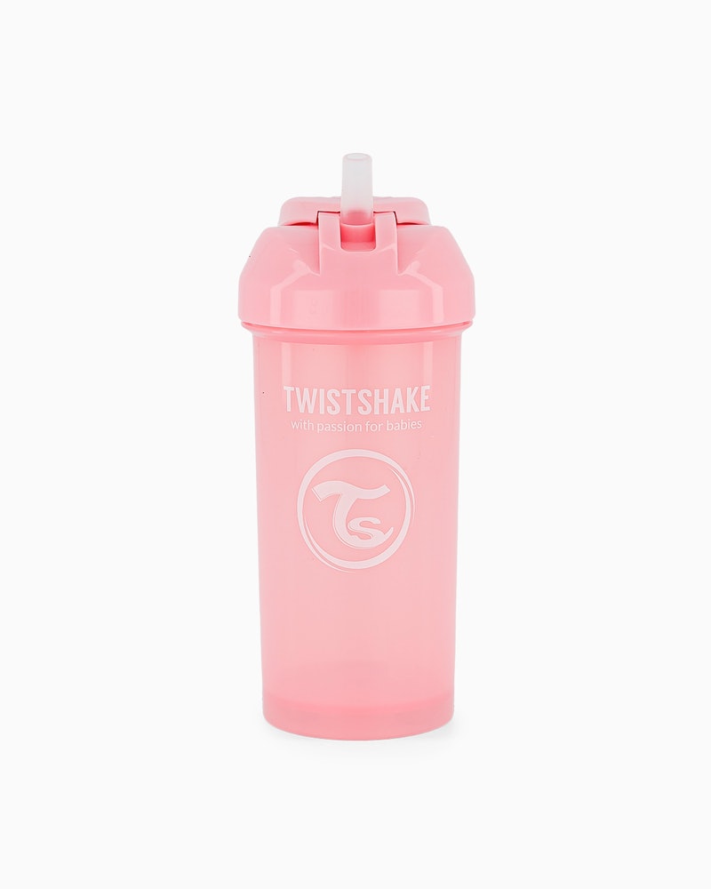 TWISTSHAKE TAZA CAÑITA 360ML PASTEL ROSA