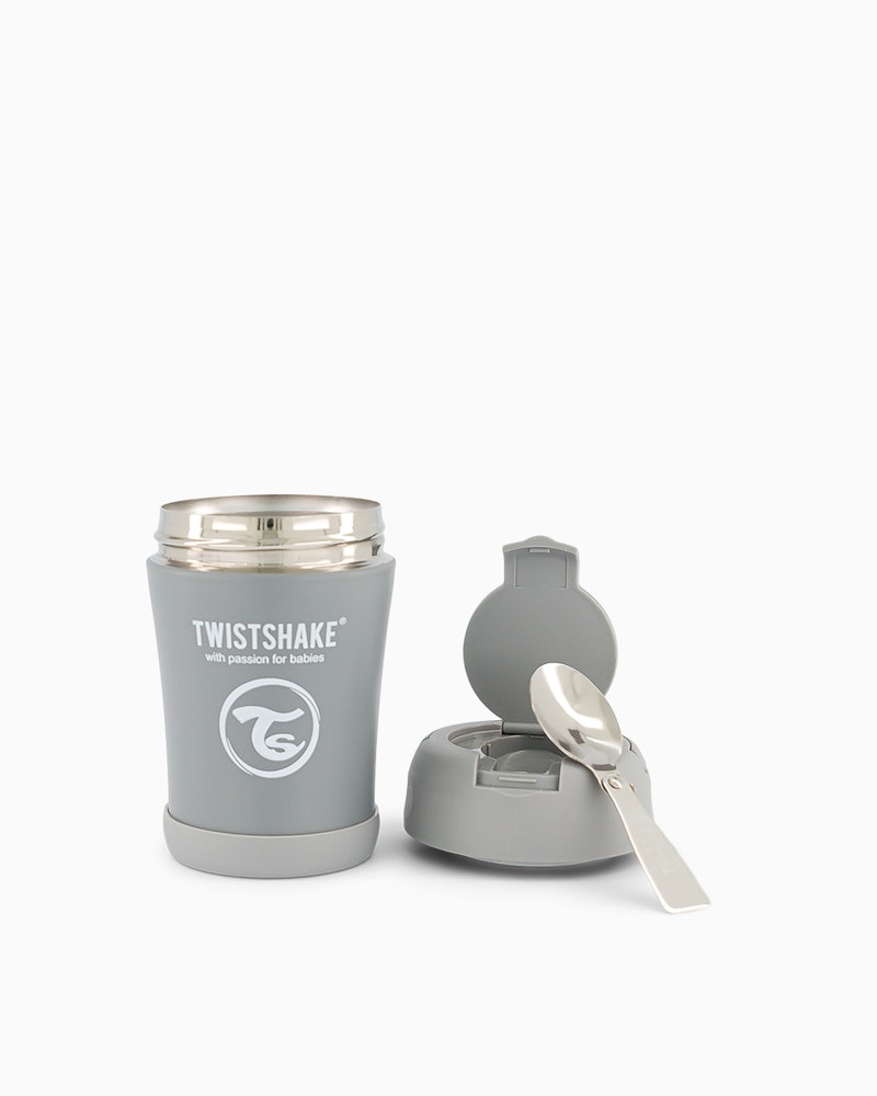 TWISTSHAKE TERMO FOOD 350ML PASTEL GRIS