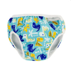 BAÑADOR PAÑAL TURQUESA DINO T.S