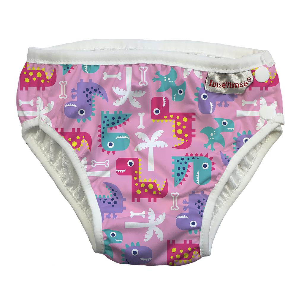 BAÑADOR PAÑAL ROSA DINO T.XXL