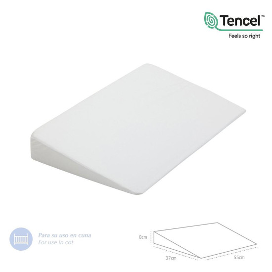 ALMOHADA CONFORT CUNA LISO BLANCO 55X37