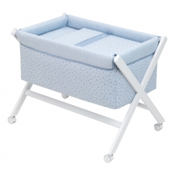 CAMITA ASPA MADERA BLANCA STELA CELESTE