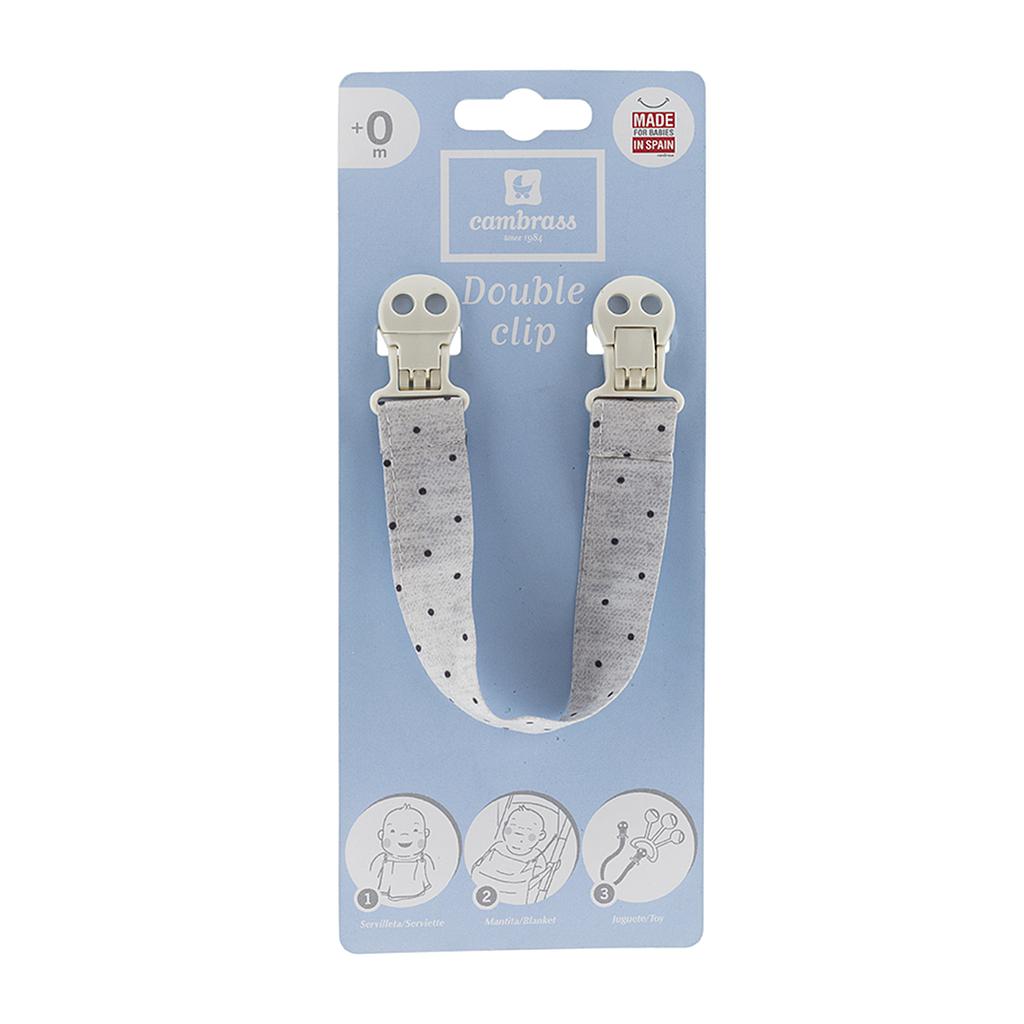 CADENA BABERO GRIS MOTAS